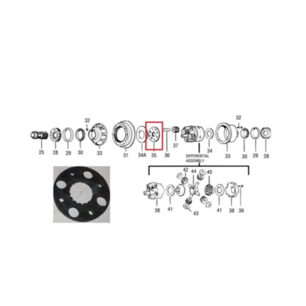 Plato Diferencial Alta Mb 180 Eaton No 56931 - Image 3